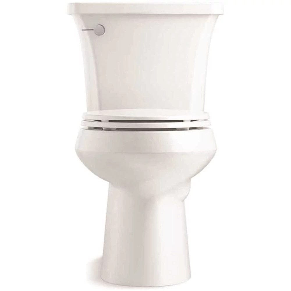 kohler highline arc the complete solution 2 piece 1.28 gpf single flush elongated toilet in white