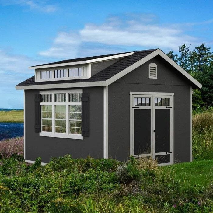 Home windemere 10 ft. w x 12 ft. d storage shed