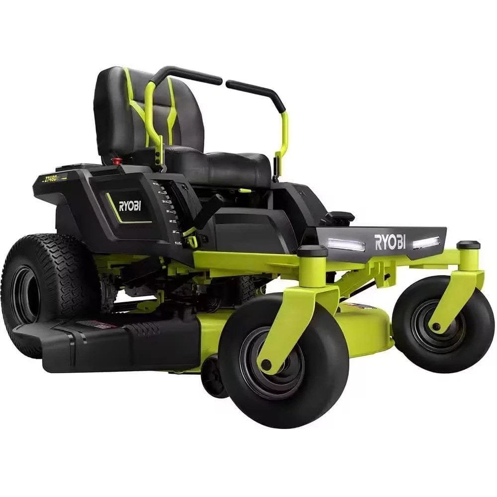 ryobi 42 in. 100 ah battery electric riding zero turn mower