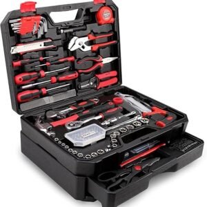 click to see full view 2+ 6 videos kingtool 325 piece home repair tool kit, general home/auto repair tool set, toolbox storage case with drawer, general household tool kit perfect for homeowner, diyer, handyman