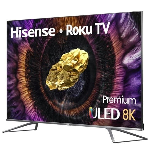 hisense 75 inch 8k quantum dot uled roku smart tv u8