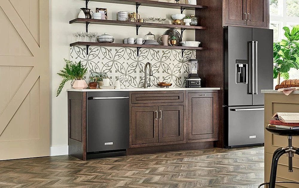 kitchenaid – top control built in dishwasher with stainless steel tub, freeflex third rack, 44dba – black stainless steel kitchenaid – top control built in dishwasher with stainless steel tub, freeflex third rack, 44dba – black stainless steel