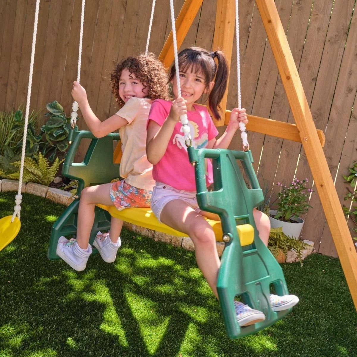 kids kidkraft bear cave lodge swing set / playset kids kidkraft bear cave lodge swing set / playset