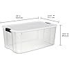 sterilite 4 pack ultra latching box, storage bins with lids, clear plastic, 116 quart heavy duty organizing containers for closet, bathroom, and office sterilite 4 pack ultra latching box, storage bins with lids, clear plastic, 116 quart heavy duty organizing containers for closet, bathroom, and office