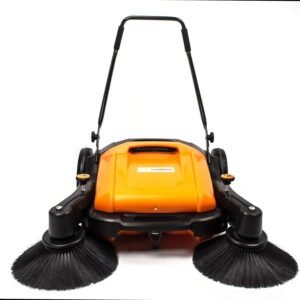 generic industrial floor sweeper with triple brooms 38 inch outdoor and indoor sweeper