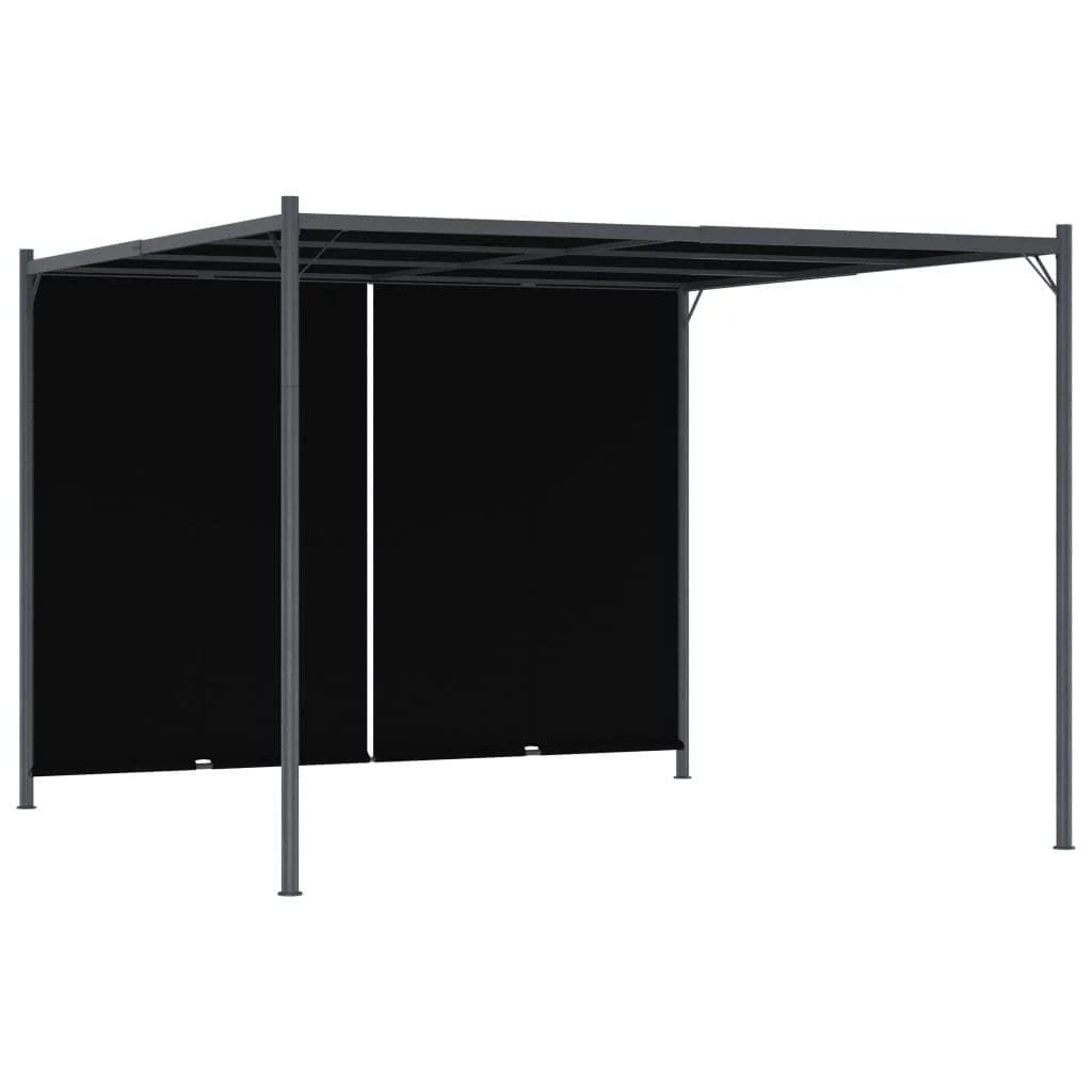 garden pergola with retractable roof 9.8×9.8 anthracite garden pergola with retractable roof 9.8×9.8 anthracite