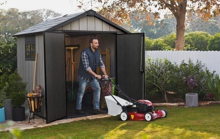keter oakland 7.5×7 storage shed grey keter oakland 7.5×7 storage shed grey