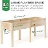 mixc 72”l x 23”w raised garden bed outdoors with legs, elevated reinforced wooden large planter box for backyard, patio, balcony w/divider panel, 6 legs, 300lb capacity mixc 72”l x 23”w raised garden bed outdoors with legs, elevated reinforced wooden large planter box for backyard, patio, balcony w/divider panel, 6 legs, 300lb capacity