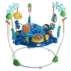 baby einstein neptune's ocean discovery activity baby jumper activity center, ages 6 months +, max weight 25 lbs., unisex