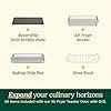 cuisinart air fryer toaster oven, 1800w, 8 in 1 with air fry, convection, broil & warm, 0.6 cubic feet, 60 minute timer, toa 70nas, stainless steel cuisinart air fryer toaster oven, 1800w, 8 in 1 with air fry, convection, broil & warm, 0.6 cubic feet, 60 minute timer, toa 70nas, stainless steel