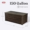 keter westwood 150 gallon deck box organizer, doubles as 2 person bench seat, brown – large resin outdoor storage and seating with lockable lid for garden, pool, and patio keter westwood 150 gallon deck box organizer, doubles as 2 person bench seat, brown – large resin outdoor storage and seating with lockable lid for garden, pool, and patio