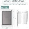 baboni pet door for wall,3 flap,steel frame and telescoping tunnel, aluminum lock, double flap dog door and cat door, strong and durable (pets up to 100 lb) large baboni pet door for wall,3 flap,steel frame and telescoping tunnel, aluminum lock, double flap dog door and cat door, strong and durable (pets up to 100 lb) large
