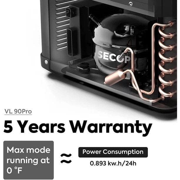 iceco vl90 prod 95 quarts(90l) dual zone portable refrigerator, multi directional lid, 12 volt refrigerator home & car use iceco vl90 prod 95 quarts(90l) dual zone portable refrigerator, multi directional lid, 12 volt refrigerator home & car use