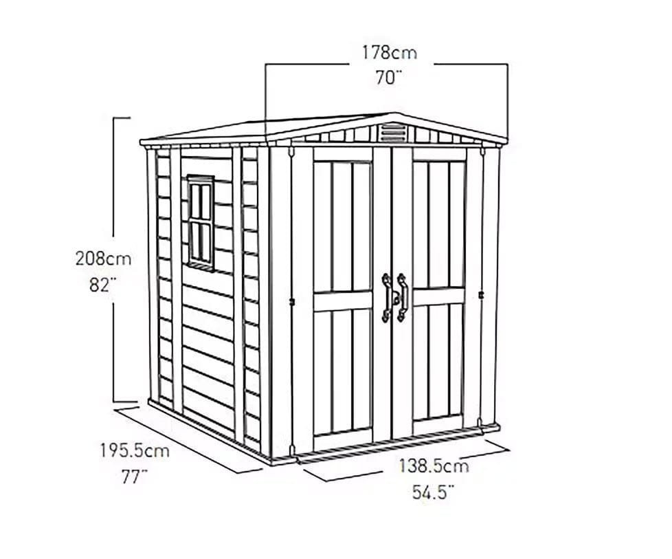 keter factor 6×6 shed 1.78m x 1.95m keter factor 6×6 shed 1.78m x 1.95m