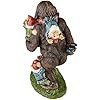 design toscano schlepping the garden gnomes bigfoot yeti indoor/outdoor garden statue, 16 inch tall, cast stone resin, painted full color finish design toscano schlepping the garden gnomes bigfoot yeti indoor/outdoor garden statue, 16 inch tall, cast stone resin, painted full color finish