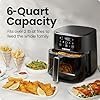 chefman air fryer – 6 qt compact airfryer for quick & easy meals, features hi fry technology for extra crisp, easy view window, touch controls with 4 presets, nonstick & dishwasher safe basket black chefman air fryer – 6 qt compact airfryer for quick & easy meals, features hi fry technology for extra crisp, easy view window, touch controls with 4 presets, nonstick & dishwasher safe basket black