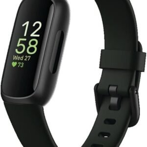 fitbit inspire 3 health & fitness tracker with stress management, workout intensity, sleep tracking, 24/7 heart rate and more, midnight zen/black one size (s & l bands included)