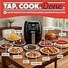 gourmia air fryer 6 qt large capacity, fryforce 360º, digital display with 12 presets, roast, bake, broil, dehydrate, dishwasher safe accessories, black gourmia air fryer 6 qt large capacity, fryforce 360º, digital display with 12 presets, roast, bake, broil, dehydrate, dishwasher safe accessories, black
