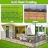 10 panels no dig decorative outdoor garden fence with gate for yard, 32 in(h) x 23.6 ft(l) animal barrier fencing rustproof metal wire panel border for dog, rabbits, and patio temporary ground stakes 10 panels no dig decorative outdoor garden fence with gate for yard, 32 in(h) x 23.6 ft(l) animal barrier fencing rustproof metal wire panel border for dog, rabbits, and patio temporary ground stakes