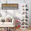 spaceaid 7 tier rotating shoe rack tower, spinning shoe display lazy susan, revolving 360 shoe rack storage round carousel, vertical handbag rotate shoes closet organization (7 tier white) spaceaid 7 tier rotating shoe rack tower, spinning shoe display lazy susan, revolving 360 shoe rack storage round carousel, vertical handbag rotate shoes closet organization (7 tier white)