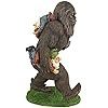 design toscano schlepping the garden gnomes bigfoot yeti indoor/outdoor garden statue, 16 inch tall, cast stone resin, painted full color finish design toscano schlepping the garden gnomes bigfoot yeti indoor/outdoor garden statue, 16 inch tall, cast stone resin, painted full color finish