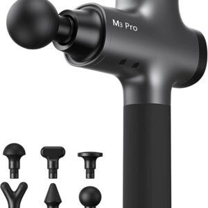 opove m3 pro 2 massage gun deep tissue percussion muscle massager for workout, percussive therapy fascia gun for athletes fast recovery, 30 days long battery life, 70lbs stall force, space gray