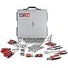 cartman 205 piece ratchet wrench tool set 1/4" & 3/8" & 1/2" drive with sae/metric sockets kit in plastic toolbox cartman 205 piece ratchet wrench tool set 1/4" & 3/8" & 1/2" drive with sae/metric sockets kit in plastic toolbox