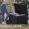 devoko 100 gallon waterproof large resin deck box indoor outdoor lockable storage container for patio furniture cushions garden tools (100 gallon, black) devoko 100 gallon waterproof large resin deck box indoor outdoor lockable storage container for patio furniture cushions garden tools (100 gallon, black)