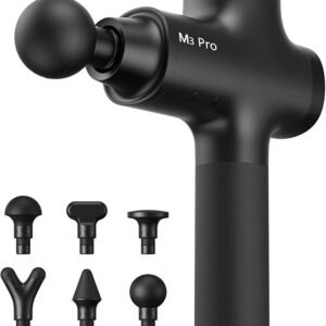 opove m3 pro 2 massage gun deep tissue percussion muscle massager for workout, handheld percussive therapy fascia gun for athletes fast recovery 4 8 hours long battery life, powerful, quiet, black