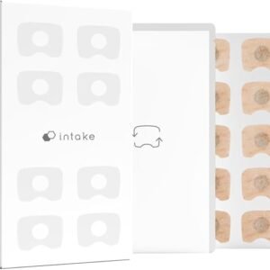 intake breathing—magnetic nasal strip refill tabs (30 count) | adhesive tabs for intake reusable band | nasal strips for sleep, snoring & breathing | stronger than traditional strips | 30 night supply