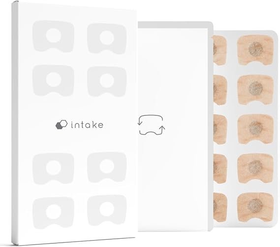 intake breathing—magnetic nasal strip refill tabs (30 count) | adhesive tabs for intake reusable band | nasal strips for sleep, snoring & breathing | stronger than traditional strips | 30 night supply intake breathing—magnetic nasal strip refill tabs (30 count) | adhesive tabs for intake reusable band | nasal strips for sleep, snoring & breathing | stronger than traditional strips | 30 night supply