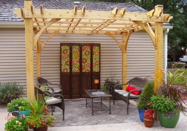breeze 10′ x 10′ cedar wood pergola – outdoor living today breeze 10′ x 10′ cedar wood pergola – outdoor living today
