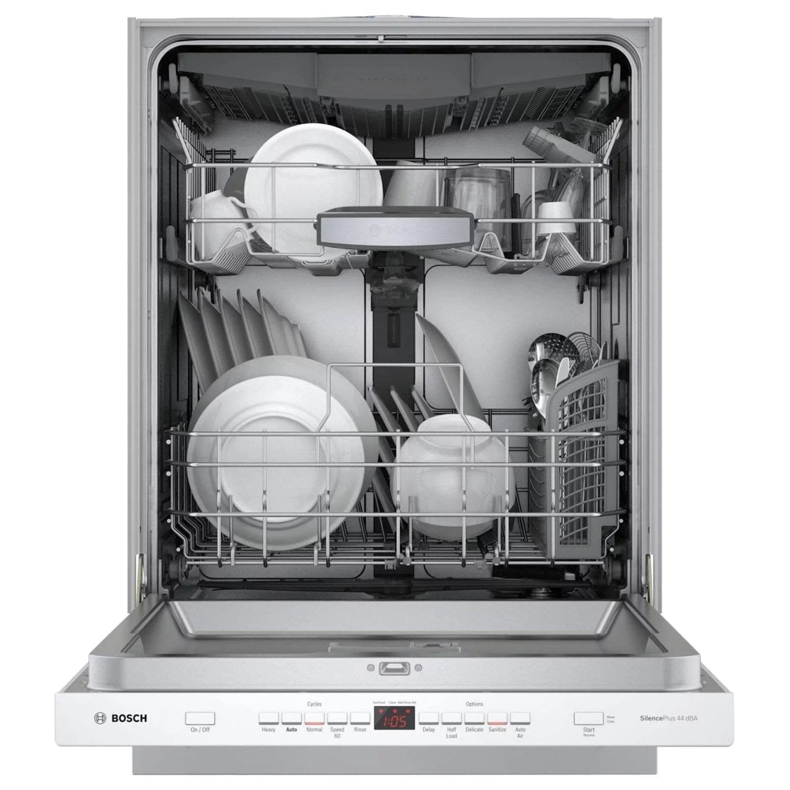 bosch 500 series 24″ white built in dishwasher shpm65z52n bosch 500 series 24″ white built in dishwasher shpm65z52n