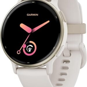 garmin vívoactive 5, health and fitness gps smartwatch, amoled display, up to 11 days of battery, ivory