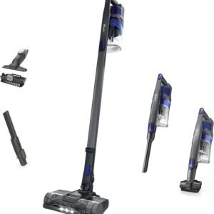 shark | pet cordless vacuum cleaner | led headlights | removable handheld vacuum for pet hair | crevice tool & pet multi tool included | 40min runtime | for carpet & hard floors | grey | ix141