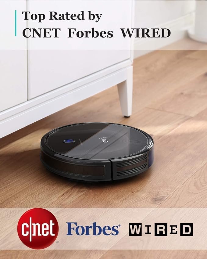 eufy robot vacuum 11s max, super thin, powerful suction, quiet, self charging robotic vacuum cleaner, cleans hard floors to medium pile carpets, black eufy robot vacuum 11s max, super thin, powerful suction, quiet, self charging robotic vacuum cleaner, cleans hard floors to medium pile carpets, black