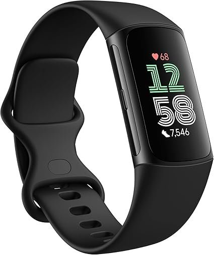 fitbit charge 6 fitness tracker with google apps, heart rate on exercise equipment, 6 months premium membership included, gps, health tools and more, obsidian/black, one size (s & l bands included) fitbit charge 6 fitness tracker with google apps, heart rate on exercise equipment, 6 months premium membership included, gps, health tools and more, obsidian/black, one size (s & l bands included)