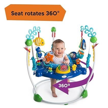 baby einstein neptune's ocean discovery activity baby jumper activity center, ages 6 months +, max weight 25 lbs., unisex baby einstein neptune's ocean discovery activity baby jumper activity center, ages 6 months +, max weight 25 lbs., unisex