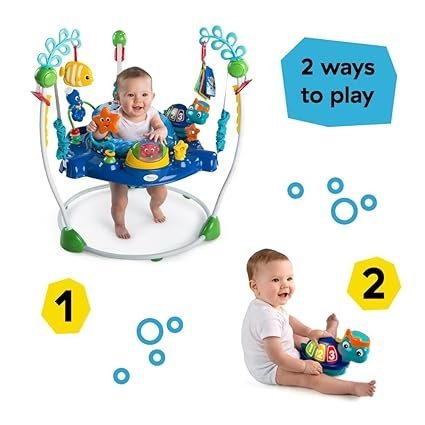 baby einstein neptune's ocean discovery activity baby jumper activity center, ages 6 months +, max weight 25 lbs., unisex baby einstein neptune's ocean discovery activity baby jumper activity center, ages 6 months +, max weight 25 lbs., unisex