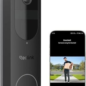 reolink 2k battery video doorbell camera, 150°x150° head to toe view, 2.4/5 ghz wifi, local storage, no monthly fee, two way talk, person/vehicle/package detection(chime not included)