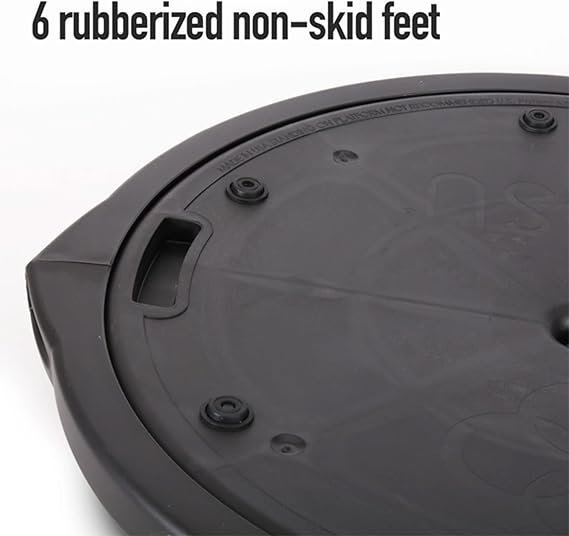 bosu balance ball exercise trainer, home gym equipment w/guided workouts & pump, 26" inflatable fitness platform for strength training, standing, balancing, and core workout bosu balance ball exercise trainer, home gym equipment w/guided workouts & pump, 26" inflatable fitness platform for strength training, standing, balancing, and core workout