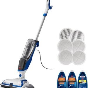bissell® spinwave hard floor expert corded spin mop cleaner with washable mop pads for sealed hard floors, 20393