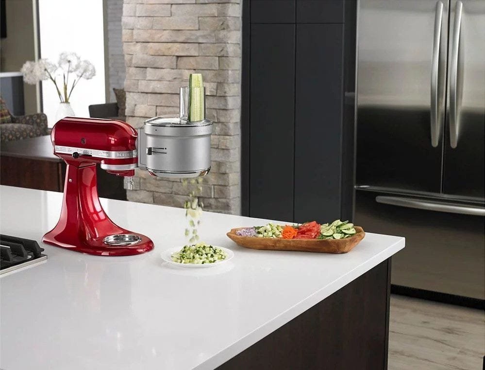 kitchenaid – ksm2fpa food processor attachment kit with commercial style dicing – silver kitchenaid – ksm2fpa food processor attachment kit with commercial style dicing – silver