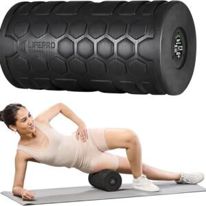 lifepro 4 speed vibrating foam roller for physical therapy & exercise high intensity vibrating roller for muscle recovery & pliability training back roller for deep & gentle trigger point therapy