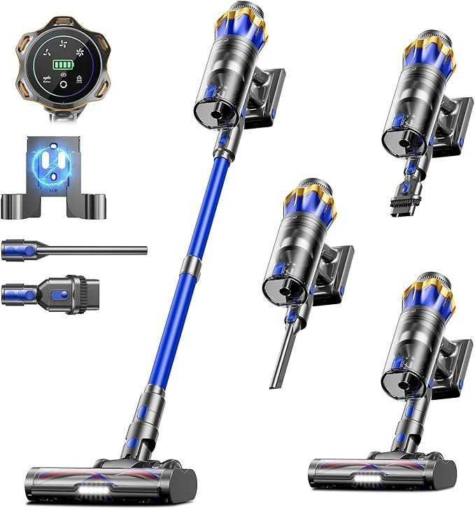 cordless vacuum cleaner, upgraded 650w 55kpa 70mins cordless stick vacuum cleaner with self standing and touch screen, anti tangle wireless vacumm, vacuum cleaners for home/pet hair/carpets/floors cordless vacuum cleaner, upgraded 650w 55kpa 70mins cordless stick vacuum cleaner with self standing and touch screen, anti tangle wireless vacumm, vacuum cleaners for home/pet hair/carpets/floors