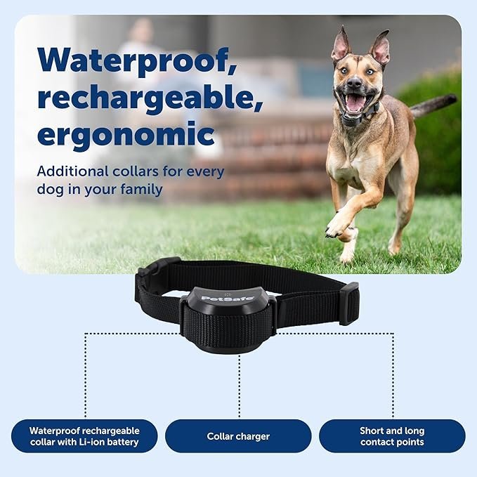 petsafe stay & play wireless fence receive collar rechargeable and waterproof receiver collar with quick charge in 2 3 hours for dogs 5lb+ petsafe stay & play wireless fence receive collar rechargeable and waterproof receiver collar with quick charge in 2 3 hours for dogs 5lb+