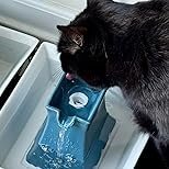 petsafe drinkwell pagoda fountain hygienic ceramic continuous flowing fountain elevated upper bowl & double free falling stream design minimalist pet hydration station 70 oz capacity petsafe drinkwell pagoda fountain hygienic ceramic continuous flowing fountain elevated upper bowl & double free falling stream design minimalist pet hydration station 70 oz capacity