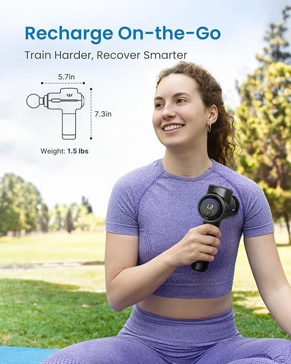 renpho active+ percussion massage gun, mothers day gifts, 5 adjustable speeds for back, neck, muscle recovery app controlled guided courses, with carry case for professional athlete, gym and travel renpho active+ percussion massage gun, mothers day gifts, 5 adjustable speeds for back, neck, muscle recovery app controlled guided courses, with carry case for professional athlete, gym and travel
