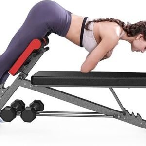 ff finer form multi functional weight bench for full all in one body workout – adjustable workout bench press for home gym, fitness equipment for back hyperextension, roman chair exercise, sit up