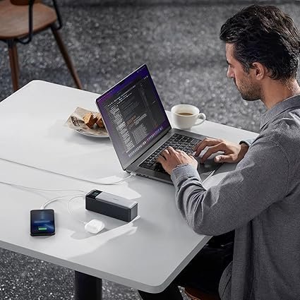 anker 737 power bank, 140w max 3 port laptop portable charger, 24,000mah, smart display, compatible with iphone 16 / 15 / 14 series, vision pro, samsung, macbook, and more anker 737 power bank, 140w max 3 port laptop portable charger, 24,000mah, smart display, compatible with iphone 16 / 15 / 14 series, vision pro, samsung, macbook, and more